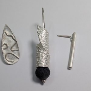 3 creative earring models made of silver